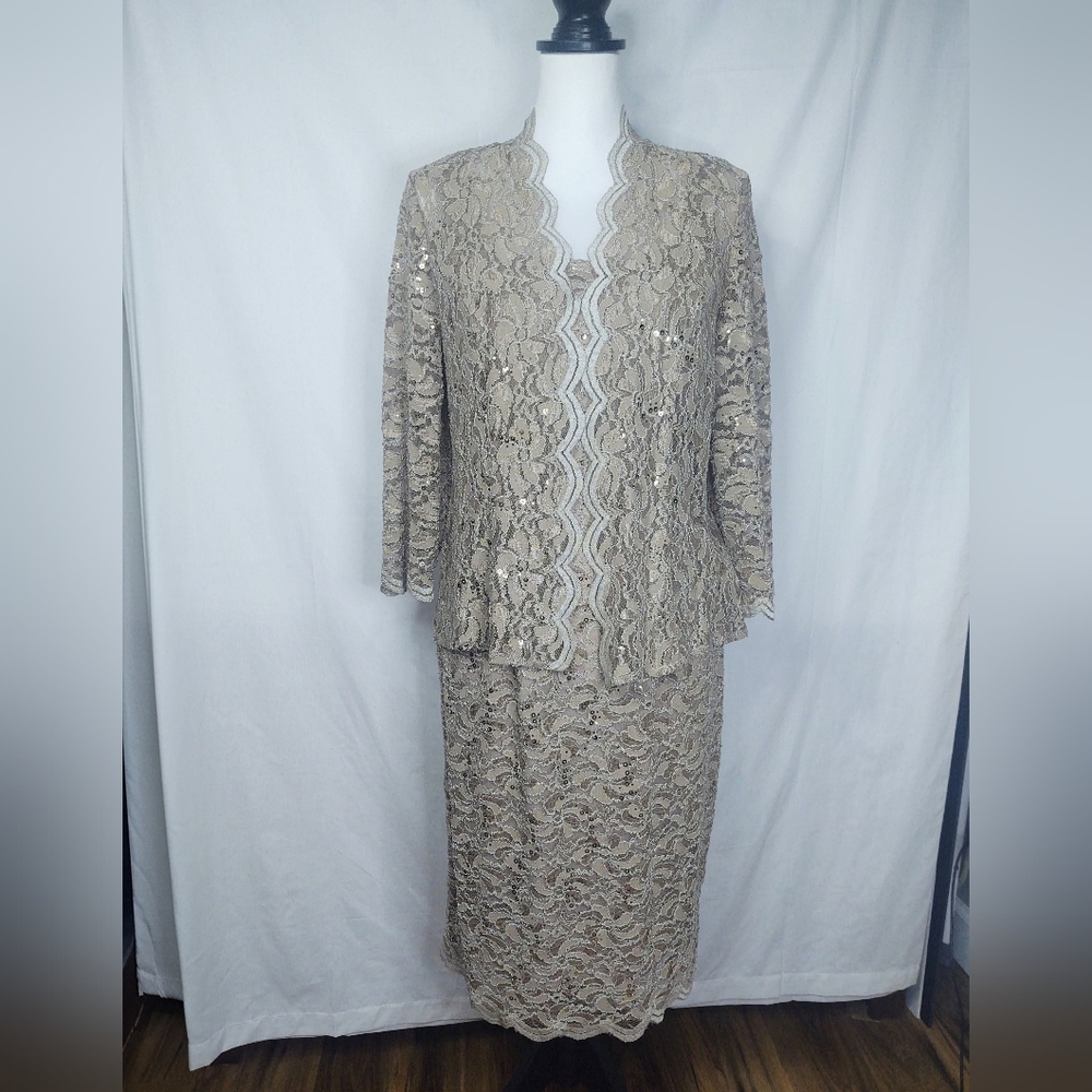 Alex Evenings Semi Formal Dress/Jacket 6P - Picture 2 of 13